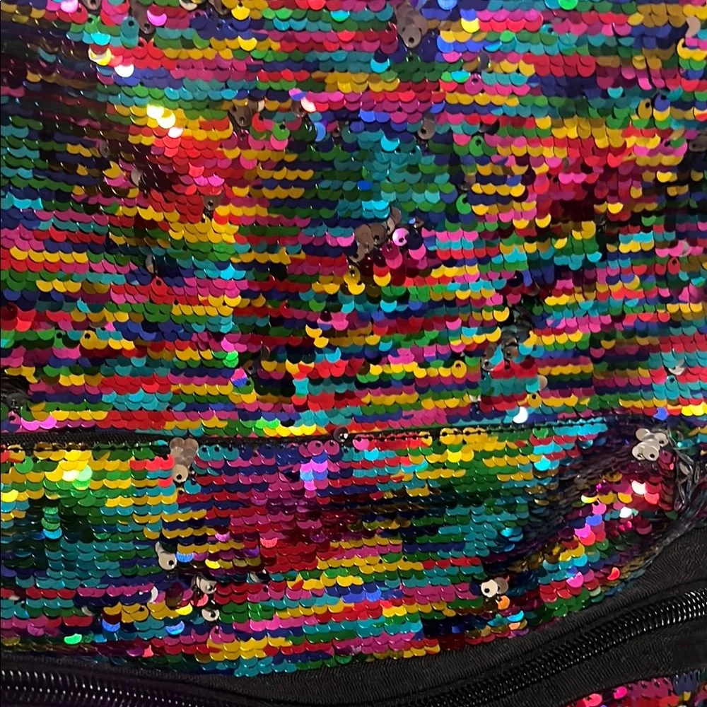 PINK vs Multicolor Sequin Backpack - Picture 3 of 9